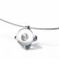Preview: collier mit einem diamant in glas in krappenfassung